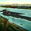 Coal Fleets on the Ohio River Pittsburgh in 1906 Vintage Print (7 Sizes)