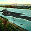 Coal Fleets on the Ohio River Pittsburgh in 1906 Vintage Print (7 Sizes)