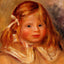 Coco in a Red Ribbon painting print by Pierre-Auguste Renoir (1905)