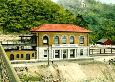 C & O Depot Charleston WV in 1908 Vintage Print (7 Sizes) - High Quality