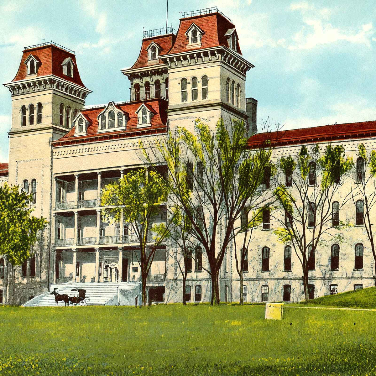Deaf and Dumb Institution Columbus Ohio in 1906 Vintage Print (7 Sizes)