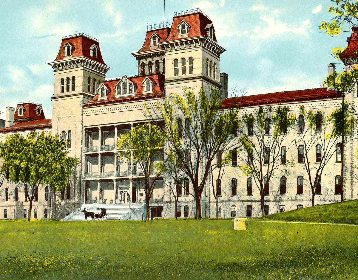 Deaf and Dumb Institution Columbus Ohio in 1906 Vintage Print (7 Sizes)