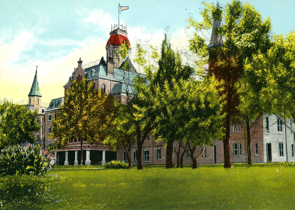 Institution for the Blind Columbus Ohio in 1906 Vintage Print (7 Sizes)