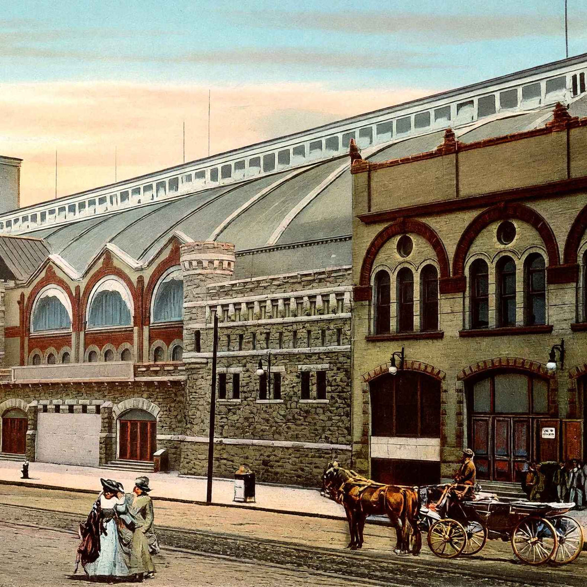 Coliseum Chicago in 1905 Vintage Print (7 Sizes) - Reproduction