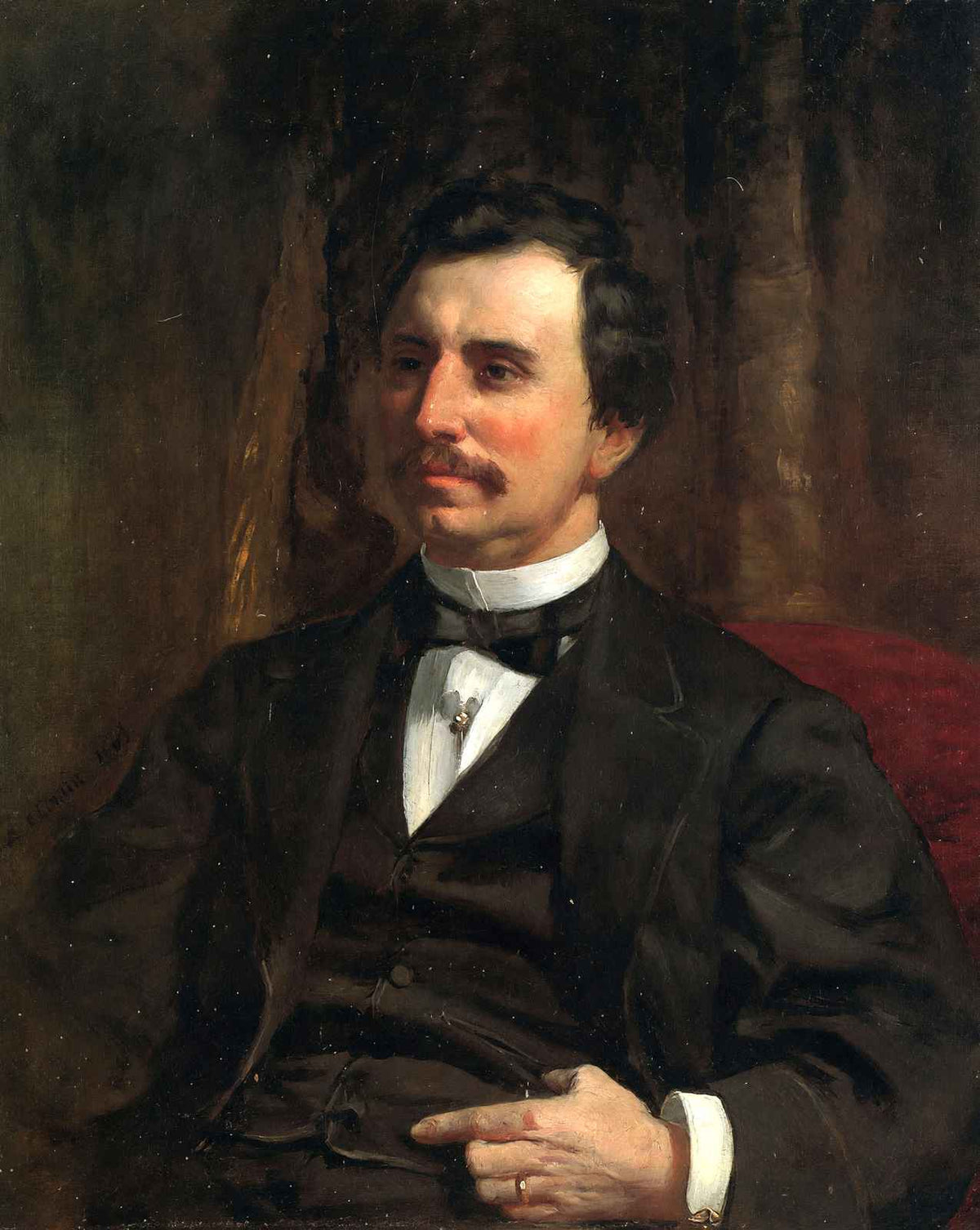 Colonel Barton Howard Jenks painting by Pierre-Auguste Renoir (1865)
