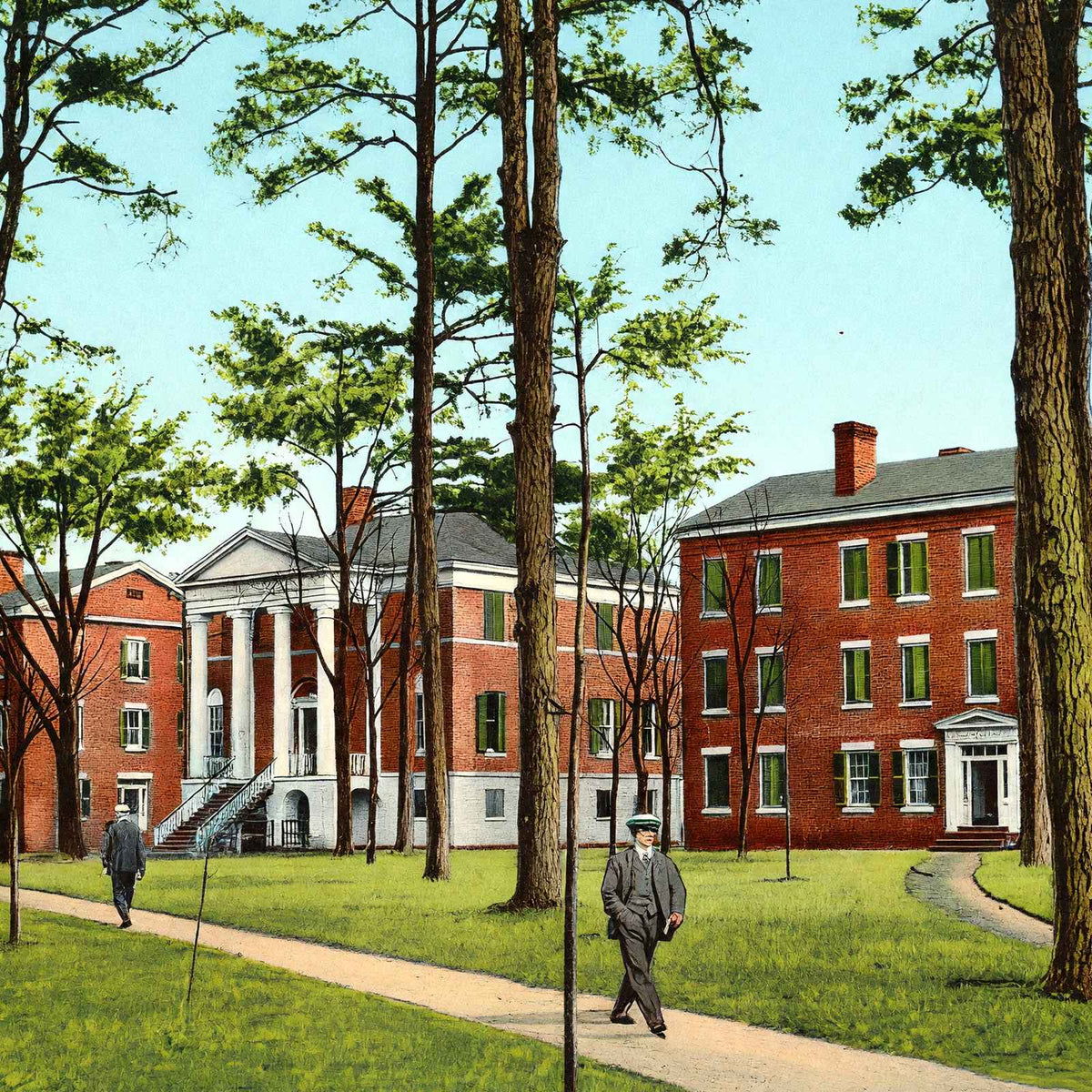 Columbia Theological Seminary Columbia SC in 1908 Vintage Print (7 Sizes)