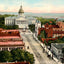 Main Street Looking South to Capitol Columbia in 1908 Vintage Print (7 Sizes)
