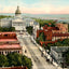 Main Street Looking South to Capitol Columbia in 1908 Vintage Print (7 Sizes)