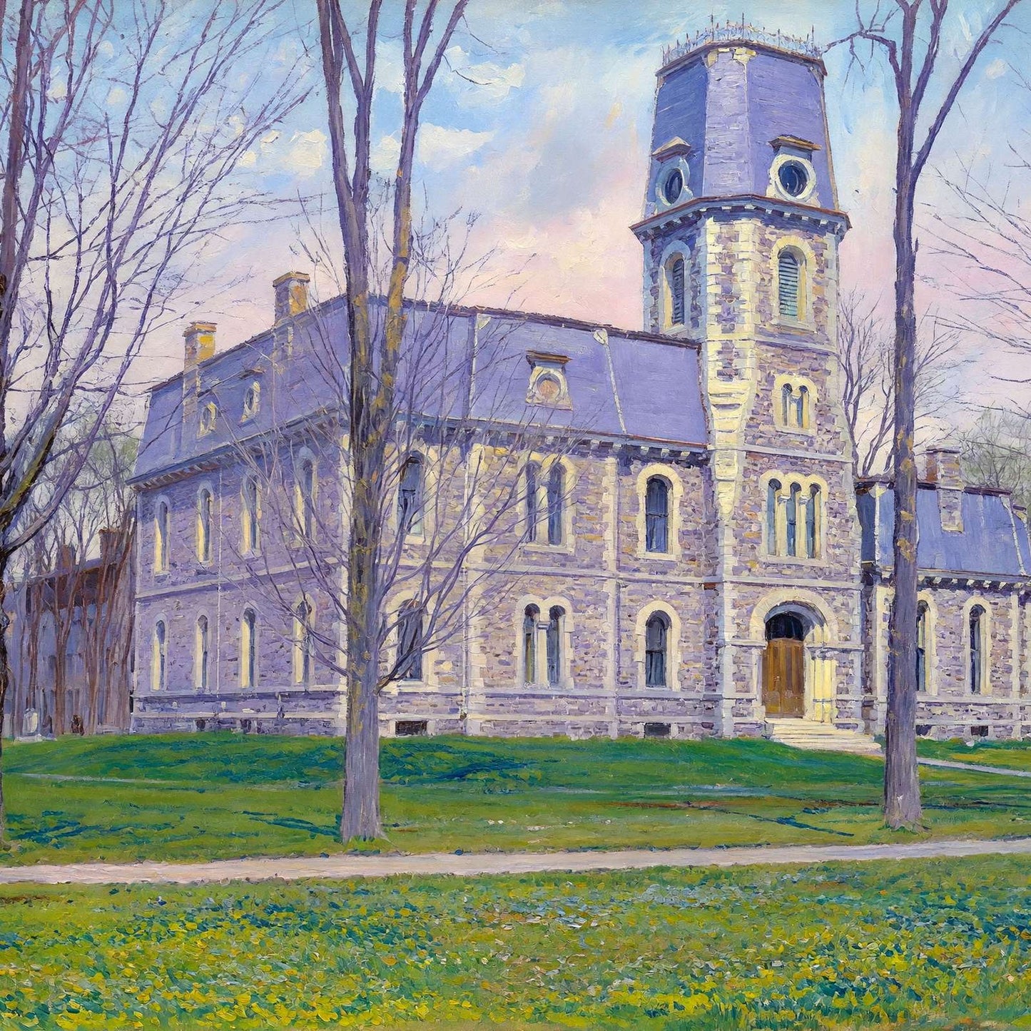 Colby College Waterville Maine in 1905 Art Print (7 Sizes) - Premium Quality
