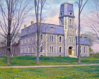Colby College in Waterville in 1905 art print