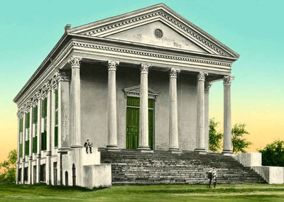 Science Hall University of South Carolina Columbia in 1908 Vintage Print