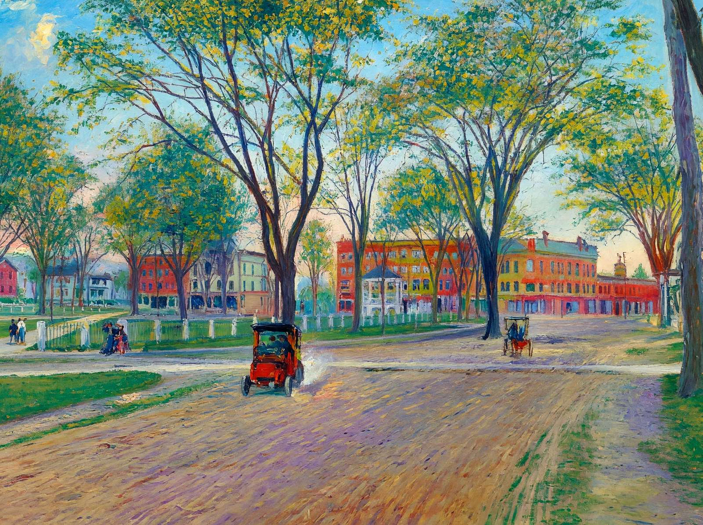 Colburn Park Lebanon NH in 1908 Art Print (7 Sizes) - Premium Quality