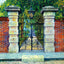 Colonial Gate Charleston in 1906 Painting Print (7 Sizes) - Restored