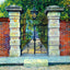 Colonial Gate Charleston in 1906 Painting Print (7 Sizes) - Restored