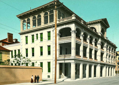 Commercial Club Charleston in 1904 Vintage Print (7 Sizes) - Acid Free
