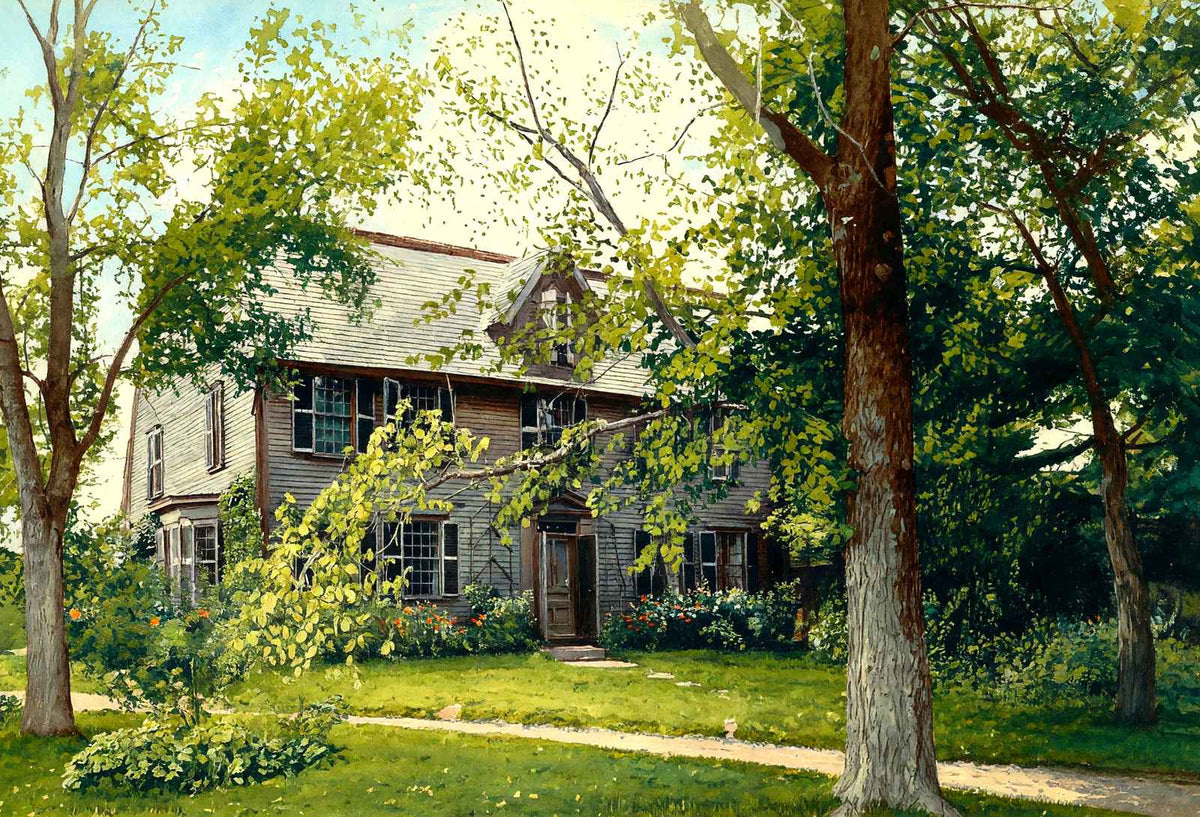 "Old Manse", Concord, Massachusetts in 1905 Art Print (7 Sizes)