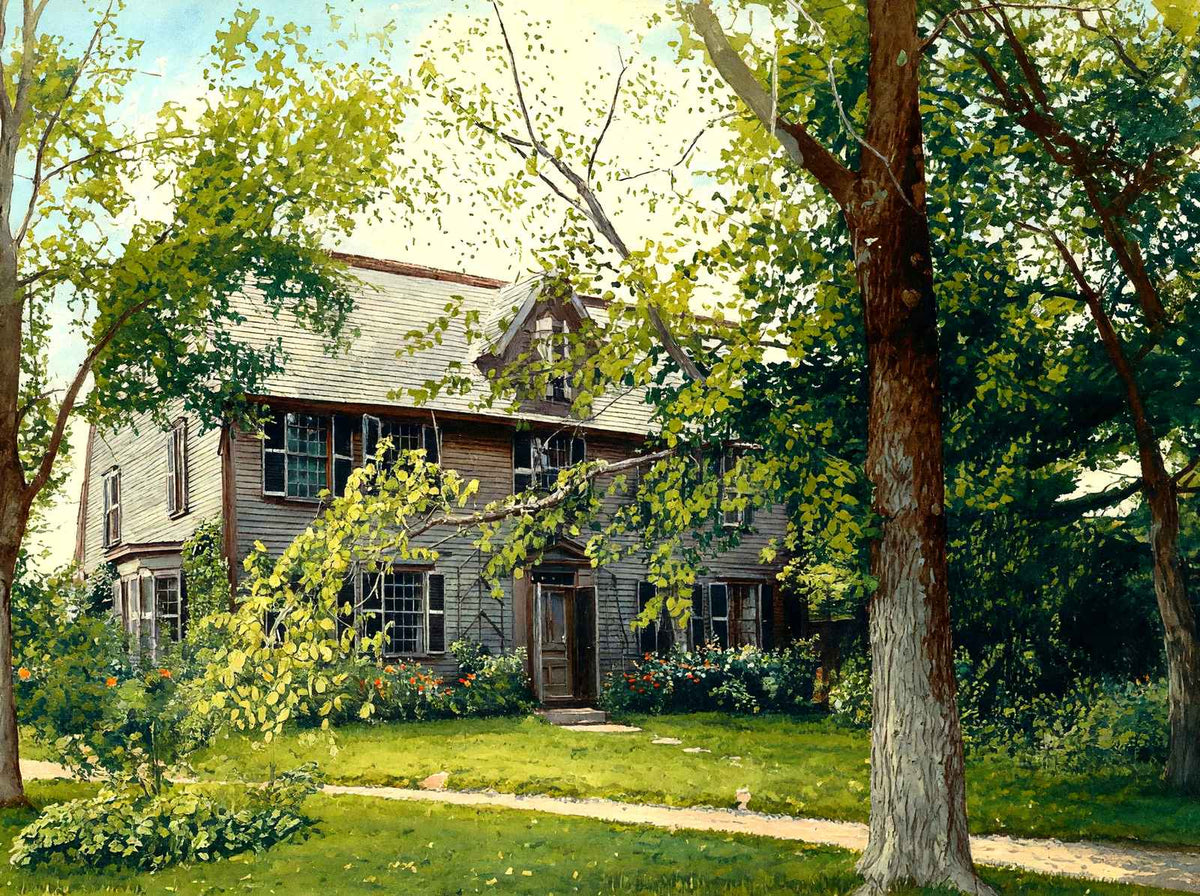 "Old Manse", Concord, Massachusetts in 1905 Art Print (7 Sizes)