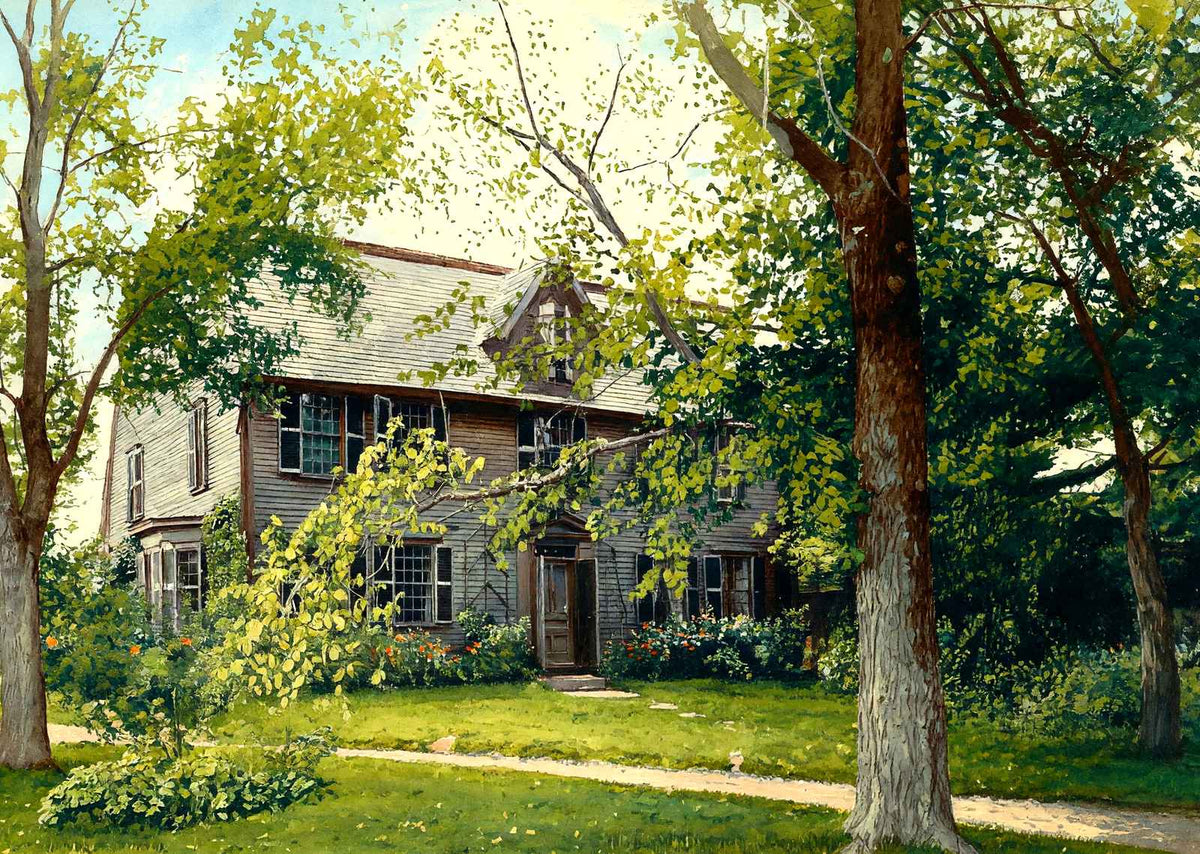 "Old Manse", Concord, Massachusetts in 1905 Art Print (7 Sizes)
