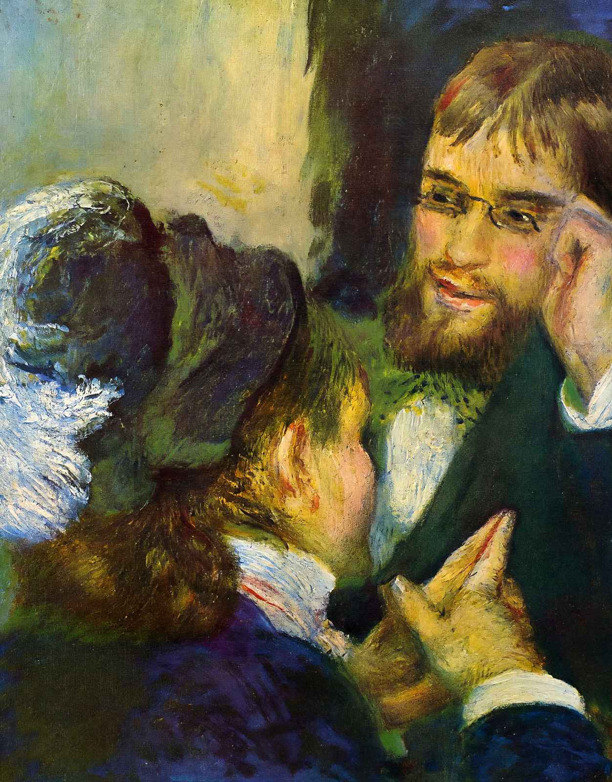 Conversation 1879 Painting by Pierre-Auguste Renoir Art Print (6 Sizes)