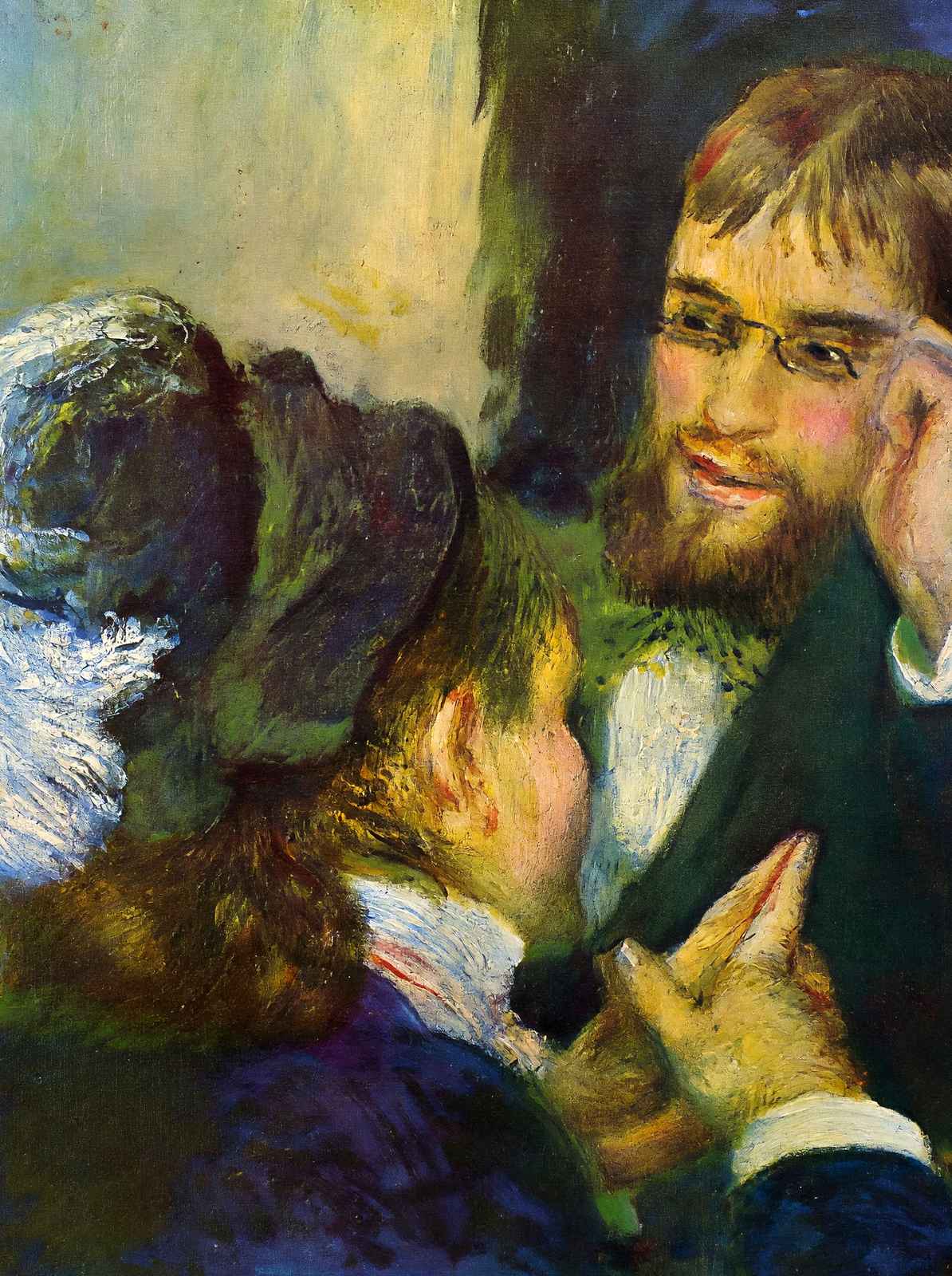 Conversation 1879 Painting by Pierre-Auguste Renoir Art Print (6 Sizes)