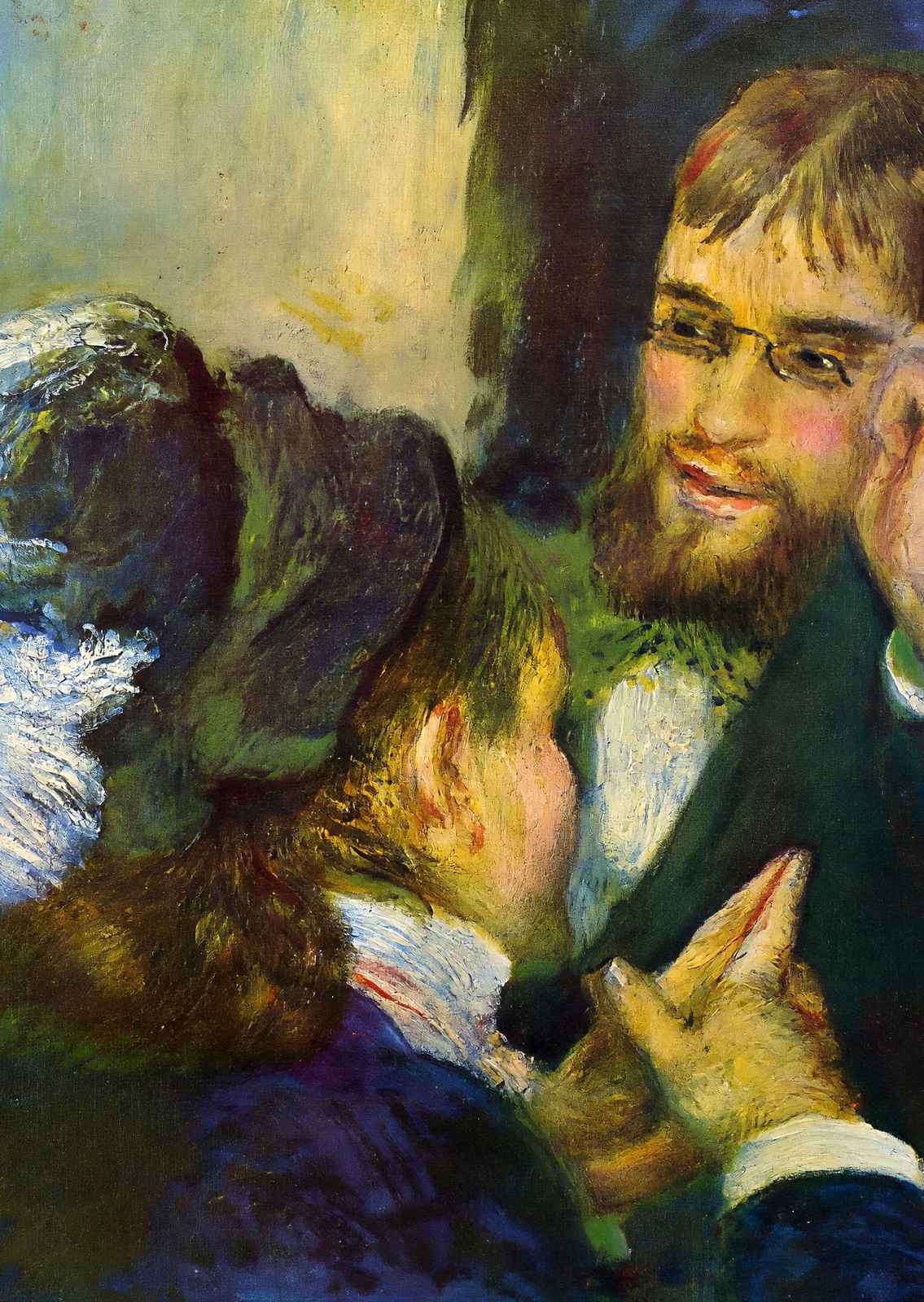 Conversation 1879 Painting by Pierre-Auguste Renoir Art Print (6 Sizes)