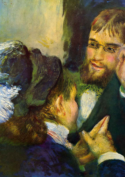 Conversation 1879 Painting by Pierre-Auguste Renoir Art Print (6 Sizes)