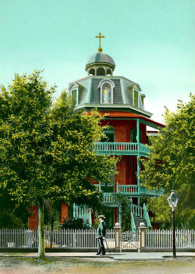 Convent of the Holy Names Tampa FL in 1905 Vintage Print (7 Sizes)