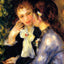 Confidences Art Print 1878 Painting by Pierre-Auguste Renoir (6 Sizes)