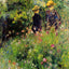 Conversation in a Rose Garden art print by Pierre-Auguste Renoir (1876)