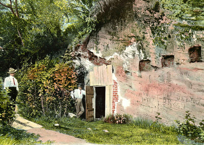 Cornwallis Cave Yorktown VA in 1907 Vintage Print (7 Sizes) - High Quality