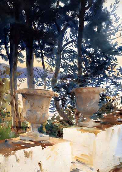 Corfu the Terrace Fine Art Print 1909 Painting by John Singer Sargent (6 Sizes)