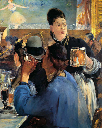 Corner of a Cafe-Concert painting print by Edouard Manet (1880)