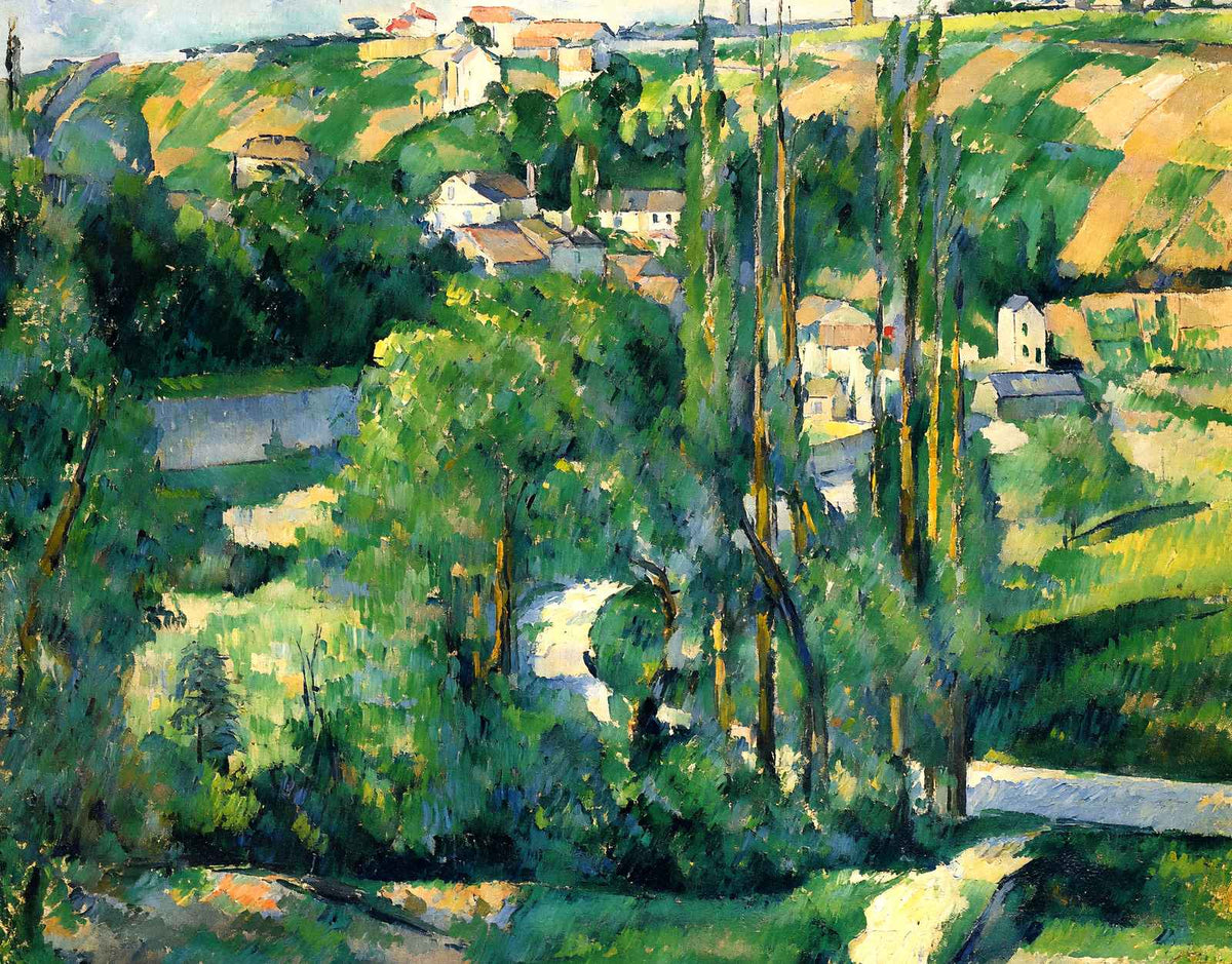 Cote Du Galet, at Pontoise 1880 Painting by Paul Cezanne Art Print (6 Sizes)