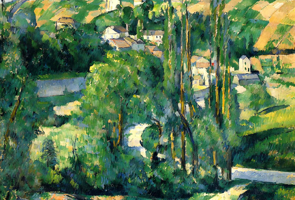Cote Du Galet, at Pontoise 1880 Painting by Paul Cezanne Art Print (6 Sizes)