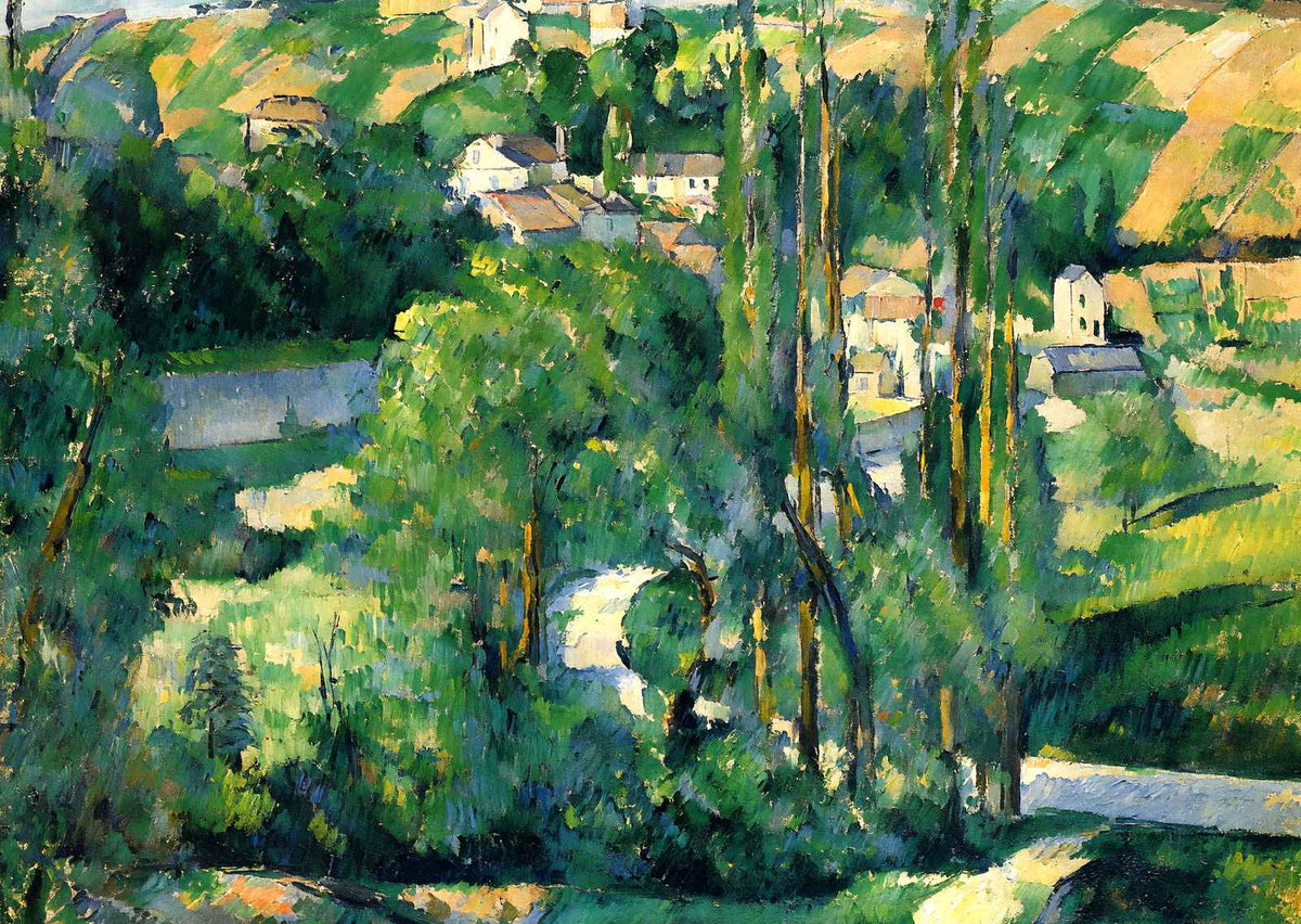 Cote Du Galet, at Pontoise 1880 Painting by Paul Cezanne Art Print (6 Sizes)