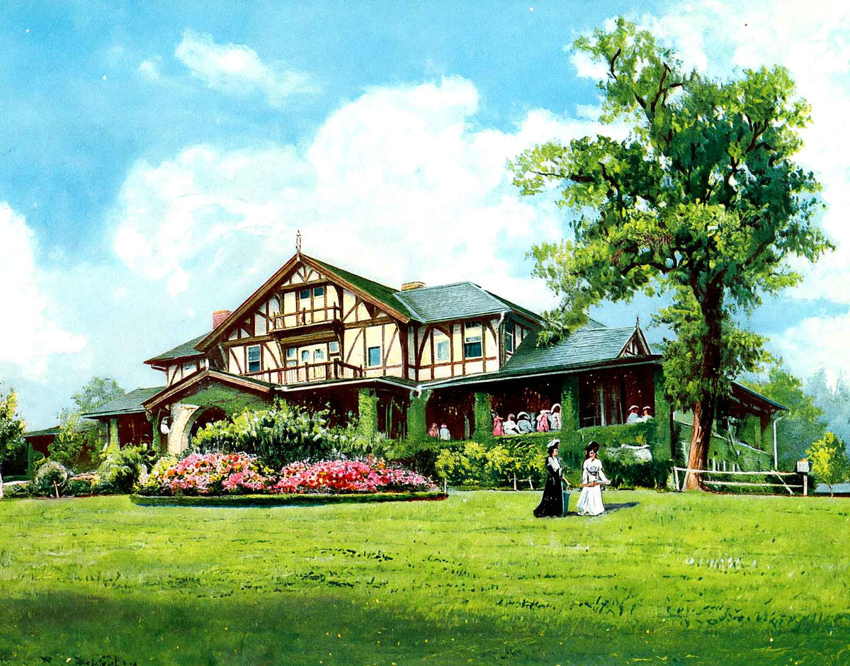Country Club Birmingham Alabama in 1906 Vintage Print (7 Sizes) - Restored