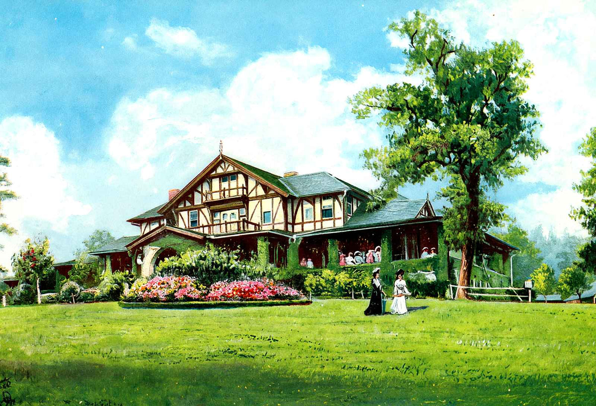 Country Club Birmingham Alabama in 1906 Vintage Print (7 Sizes) - Restored