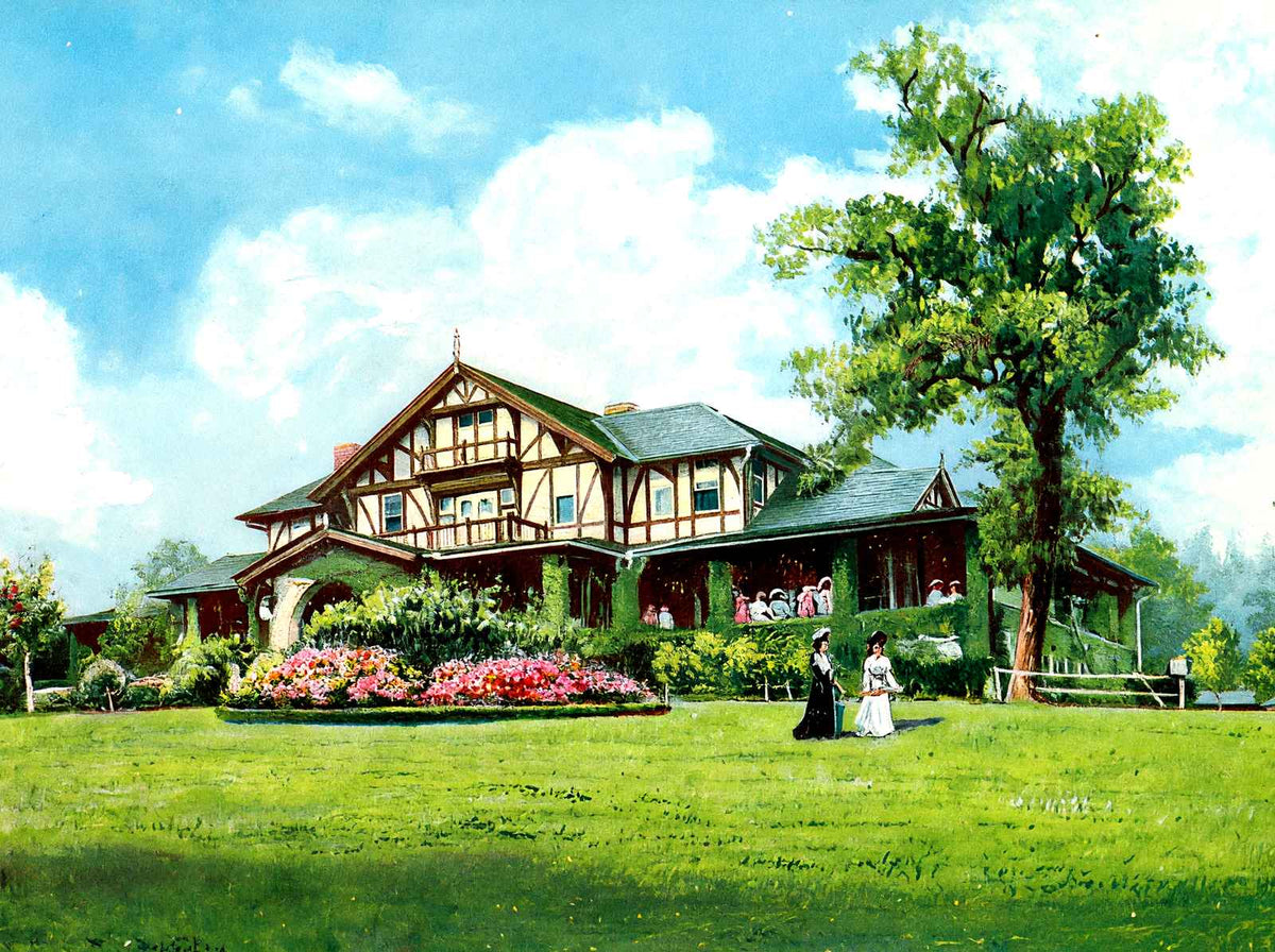 Country Club Birmingham Alabama in 1906 Vintage Print (7 Sizes) - Restored