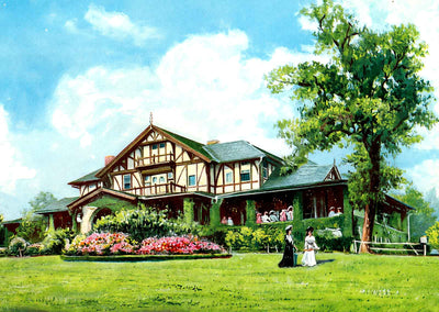 Country Club Birmingham Alabama in 1906 Vintage Print (7 Sizes) - Restored