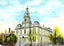 County Court House Springfield Ohio in 1907 Vintage Print (7 Sizes)