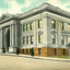 County Building Springfield Ohio in 1907 Vintage Print (7 Sizes) - Restored