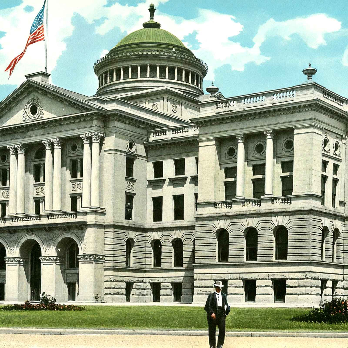 Court House Toledo Ohio in 1906 Vintage Print (7 Sizes) - Premium Print