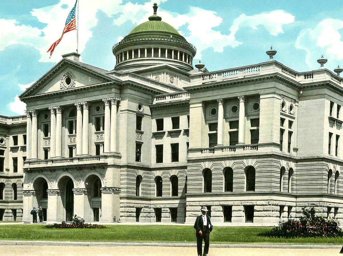 Court House Toledo Ohio in 1906 Vintage Print (7 Sizes) - Premium Print