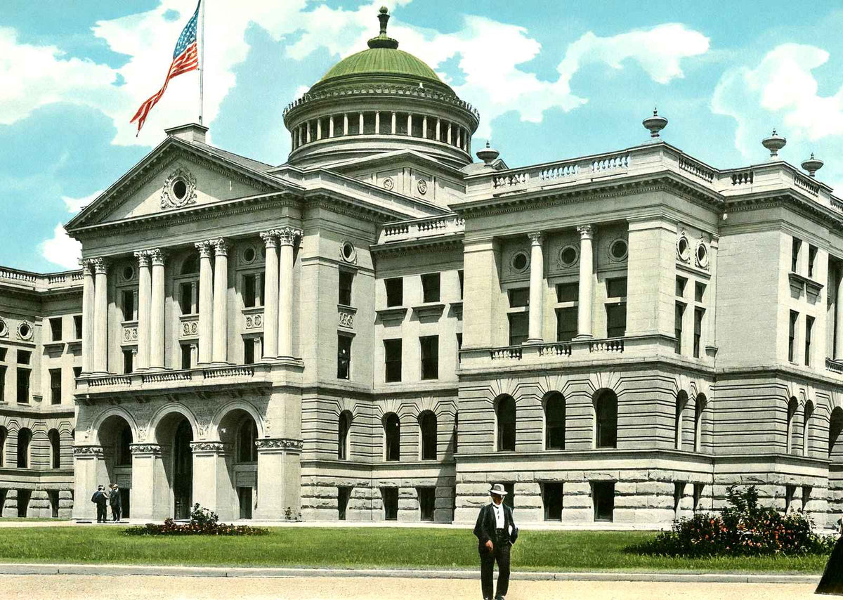 Court House Toledo Ohio in 1906 Vintage Print (7 Sizes) - Premium Print