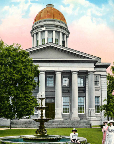 Courthouse in Norfolk in 1905 vintage print