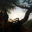 Couple Gazing at the Moon 1824 by Caspar David Friedrich Art Print (6 Sizes)