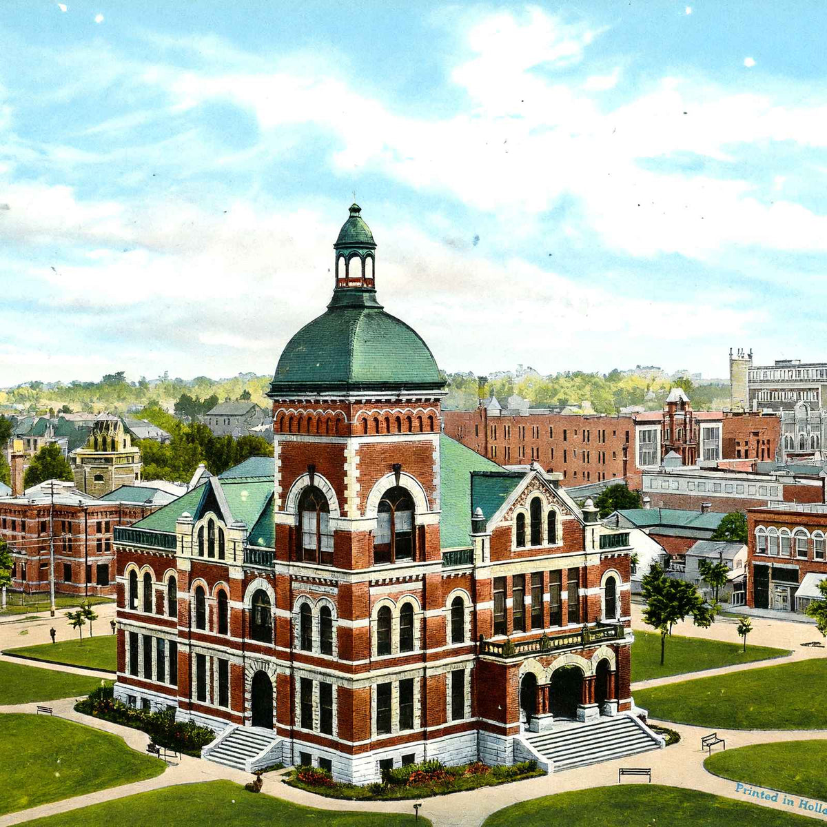 Court House Shreveport LA in 1906 Vintage Print (7 Sizes) - Acid Free