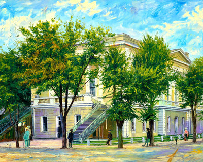 Court House in Columbia in 1908 art print
