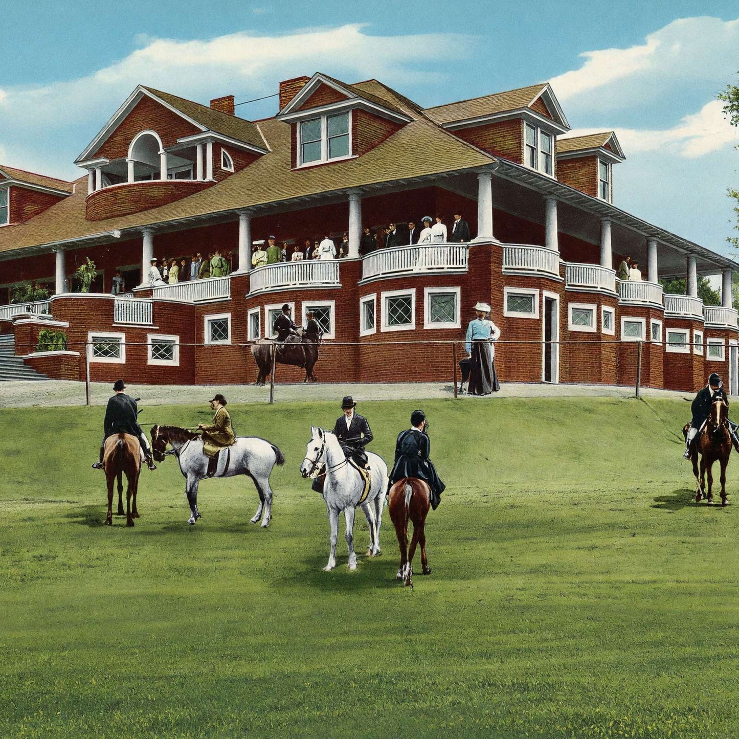 Country Club Summerville Augusta GA in 1905 Vintage Print (7 Sizes)