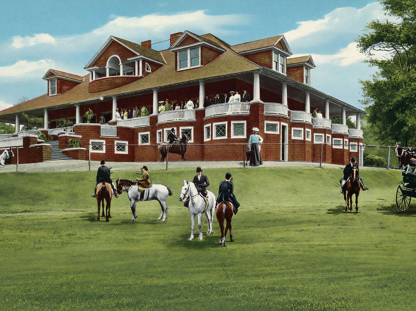 Country Club Summerville Augusta GA in 1905 Vintage Print (7 Sizes)